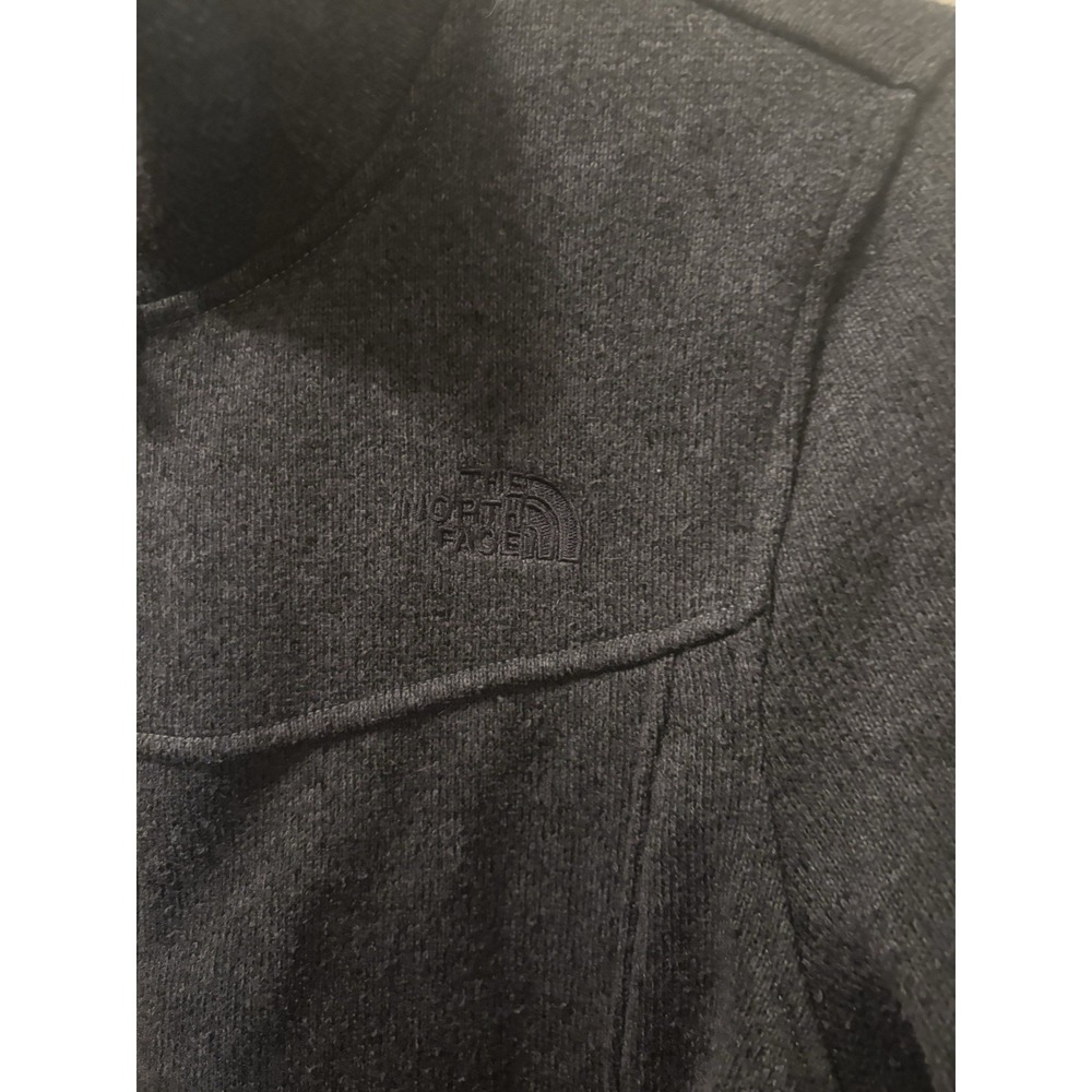 The North Face Fleece Sweater Womens Size Large L Grey Full Zip Outdoors - Picture 3 of 4